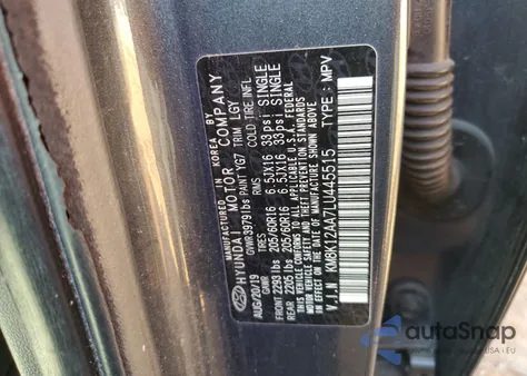 2020 Hyundai Kona Se из США, поврежденный, VIN KM8K12AA7LU445515